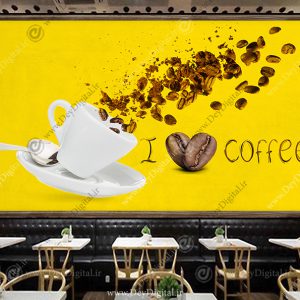پوستر دیواری طرح قهوه برای کافه