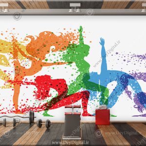 پوستر دیواری طرح بیوگا برای مجموعه ورزشی