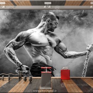 کاغذ دیواری سه بعدی برای باشگاه مردانه