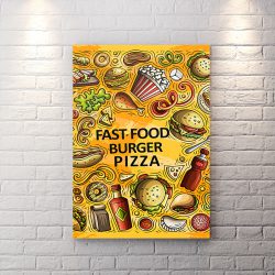 تابلو تخته شاسی قست فود