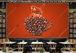 پوستر شیک و ساده برای قهوه فروشی و کافه