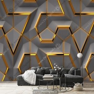 پوستر دیواری سه بعدی مدرن