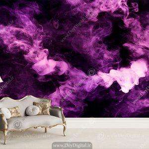 پوستر دیواری اسپرت رنگ مشکی بنفش