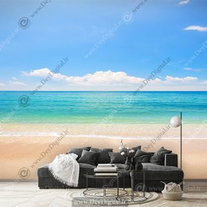 پوستر سه بعدی دریا و ساحل