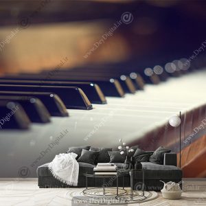 پوستر دیواری موسیقی طرح پیانو