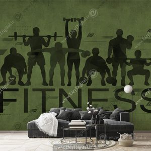 کاغذ دیواری سه بعدی بدنسازی