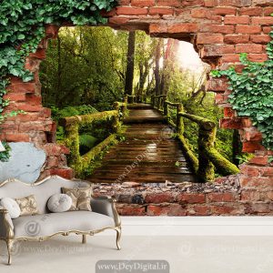 پوستر دیواری سه بعدی طبیعت