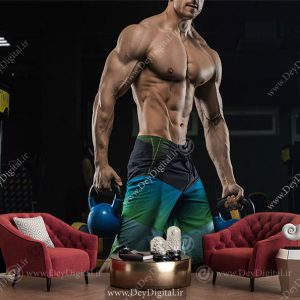 کاغذ دیواری سه بعدی بدنسازی