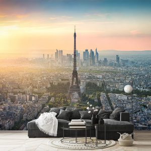 پوستر دیواری سه بعدی نمای شهر پاریس