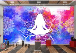پوستر دیواری برای باشگاه یوگا