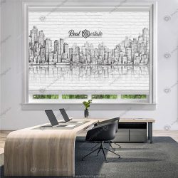 پرده شید طرح ساختمان برای املاک