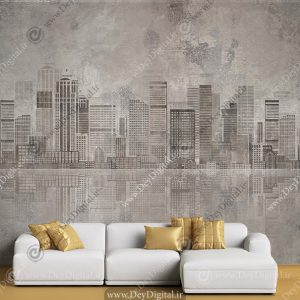 پوستر دیواری طرح ساختمان برای شرکت ساخت و ساز و املاک