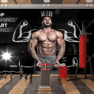 پوستر دیواری باشگاه بدنسازی مردانه