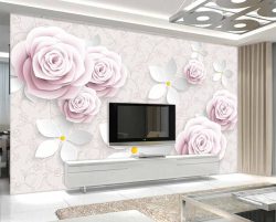 پوستر دیواری طرح گل های رز برجسته