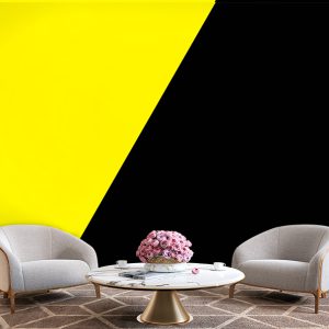 پوستر دیواری بکگراند زرد و مشکی