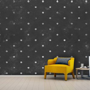 پوستر دیواری ساده خال خالی با زمینه مشکی