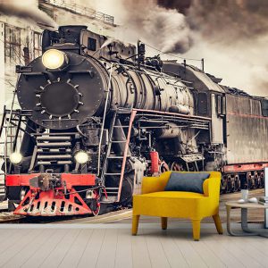 پوستر دیواری سه بعدی لوکوموتیو