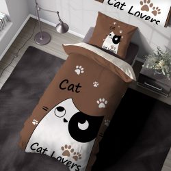 ست لحاف روتختی کودک طرح فانتزی گربه