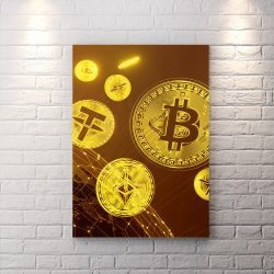 تابلو دکوراتیو طرح ارز دیجیتال