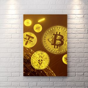 تابلو دکوراتیو طرح ارز دیجیتال
