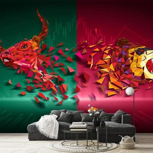 پوستر سه بعدی طرح کریپتو کارنسی