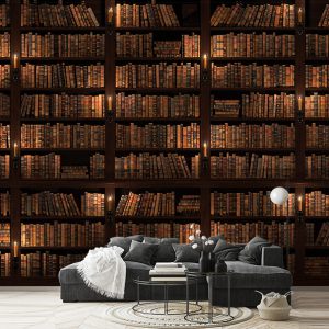 پوستر سه بعدی طرح کتابخانه مخوف