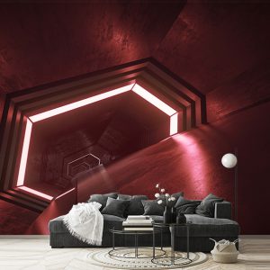 پوستر سه بعدی دالان قرمز
