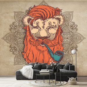 پوستر دیواری طرح مرد پیپی