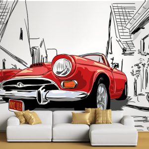 پوستر دیواری ماشین کلاسیک