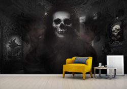 پوستر دیواری طرح اسکلت برای اتاق وحشت