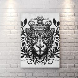 تابلو دکوراتیو طرح شیر وکتوری