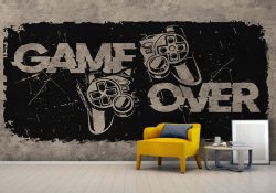 پوستر سه بعدی گیمینگ طرح GAME OVER کد