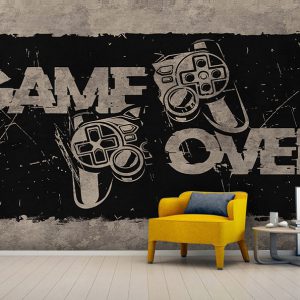پوستر سه بعدی گیمینگ طرح GAME OVER کد