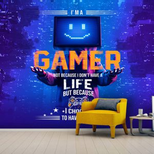 پوستر طرح GAME NET سه بعدی