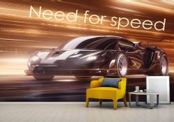 پوستر دیواری بازی سرعتی ماشین