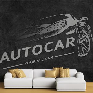 پوستر سه بعدی بازی ماشینی AUTO CAR رنگ تیره