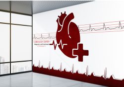 پوستر دیواری سه بعدی پزشکی برای مطب دکتر قلب