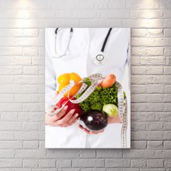تابلو شاسی برای مطب دکتر مخصص تغذیه و ژیم غذایی