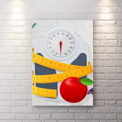 تابلو شاسی دکوراتیو برای مطب دکتر تغذیه