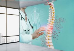 پوستر دیواری برای مطب دکتر ارتوپد طرح ستون فقرات
