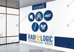 کاغذ دیواری سه بعدی برای کلینیک رادیولوژی