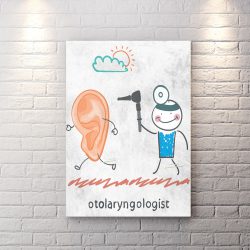 تابلو شاسی برای مطب دکتر شنوایی سنجی