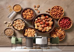 پوستر دیواری آجیل فروشی