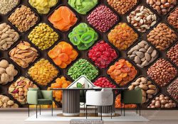 پوستر دیواری برای خشکبار فروشی