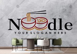 پوستر دیواری برای فروشگاه نودل کره ای
