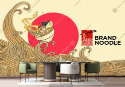 پوستر دیواری طرح نودل برای نودالیت فروشی
