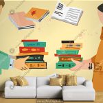 پوستر دیواری کتاب فروشی