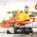 پوستر دیواری مصالخ ساختمانی