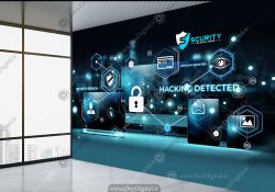 پوستر دیواری طرح شبکه و امنیت
