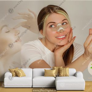 پوستر دیواری طرح عمل بینی برای کلینیک جراحی زیبای